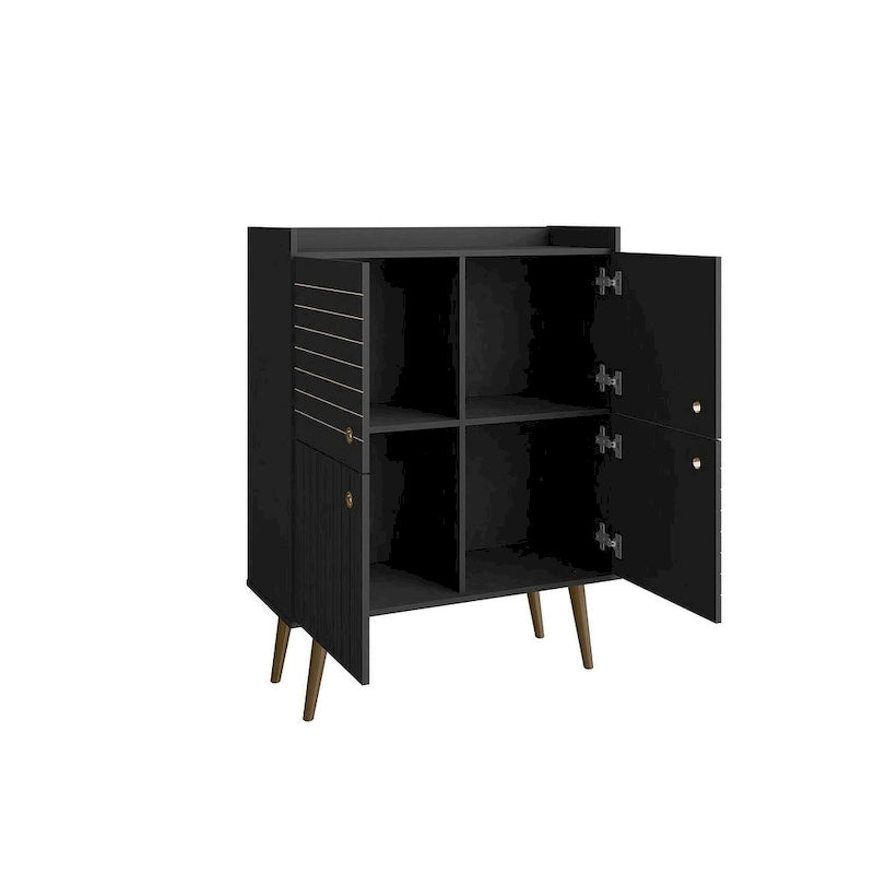 Meuble d'appoint moderne du milieu du siècle Manhattan Comfort Bogart 45,5