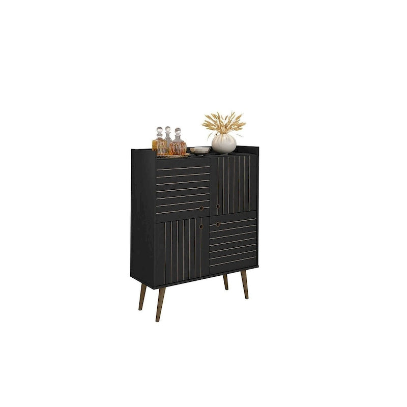 Meuble d'appoint moderne du milieu du siècle Manhattan Comfort Bogart 45,5