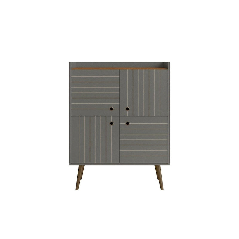 Meuble d'appoint moderne du milieu du siècle Manhattan Comfort Bogart 45,5