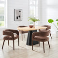 Chaise de salle à manger en velours Lauryn