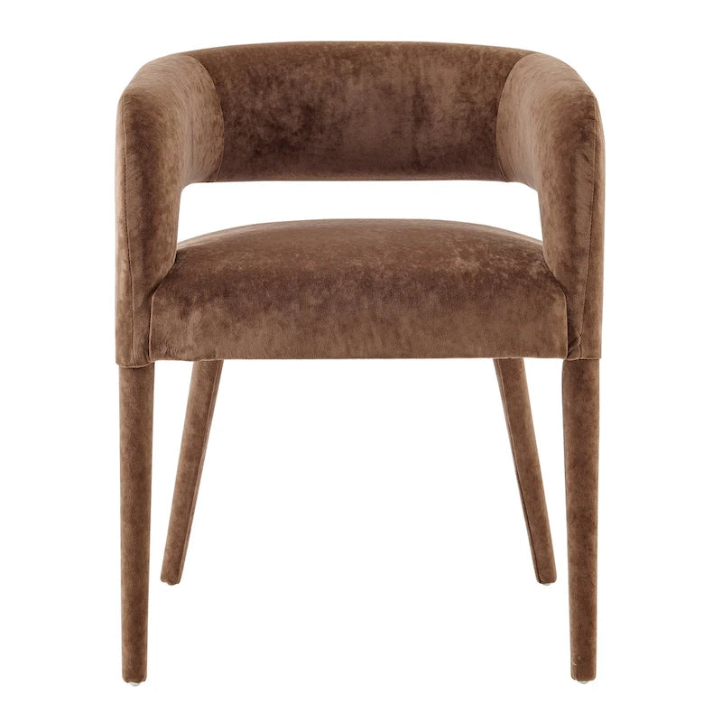 Chaise de salle à manger en velours Lauryn