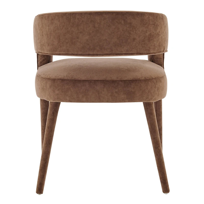 Chaise de salle à manger en velours Lauryn