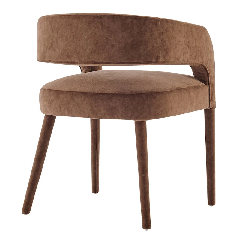 Chaise de salle à manger en velours Lauryn