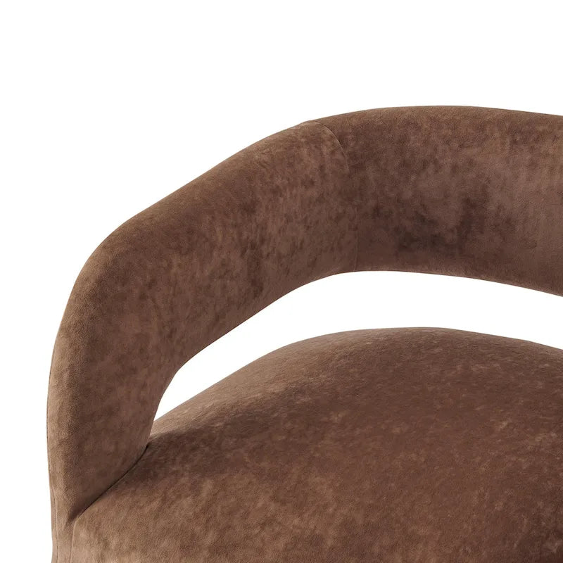 Chaise de salle à manger en velours Lauryn