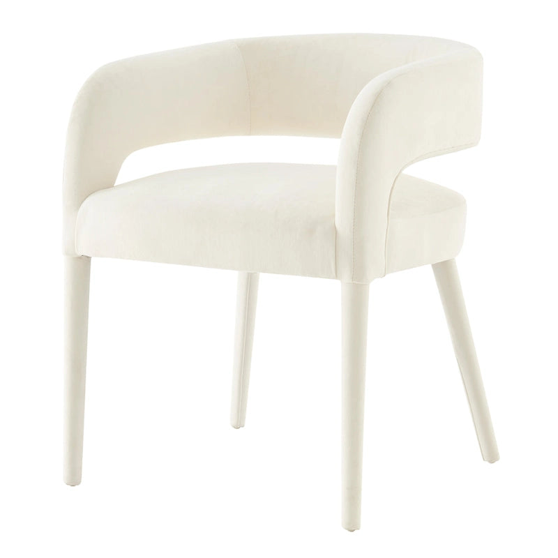Chaise de salle à manger en velours Lauryn