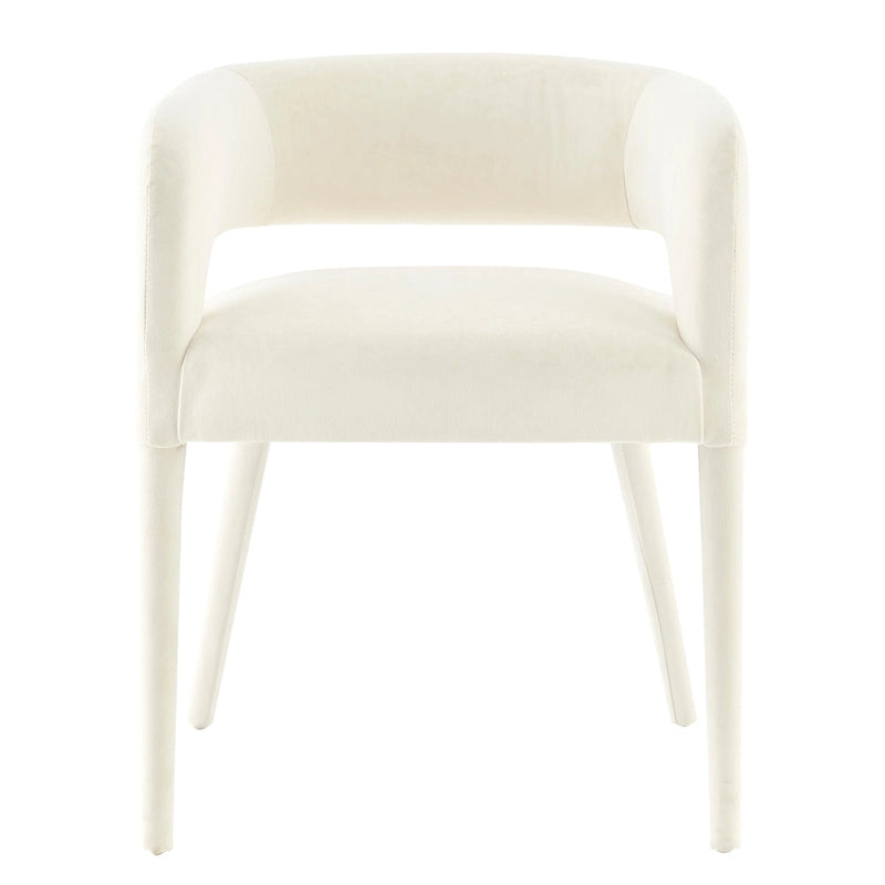 Chaise de salle à manger en velours Lauryn