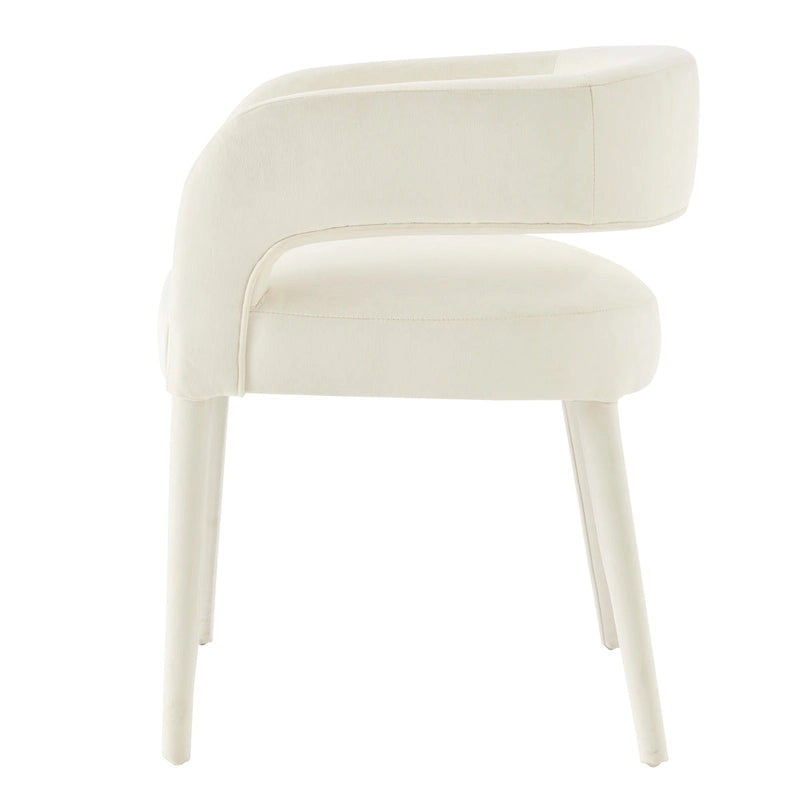 Chaise de salle à manger en velours Lauryn