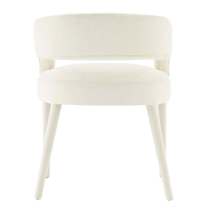 Chaise de salle à manger en velours Lauryn