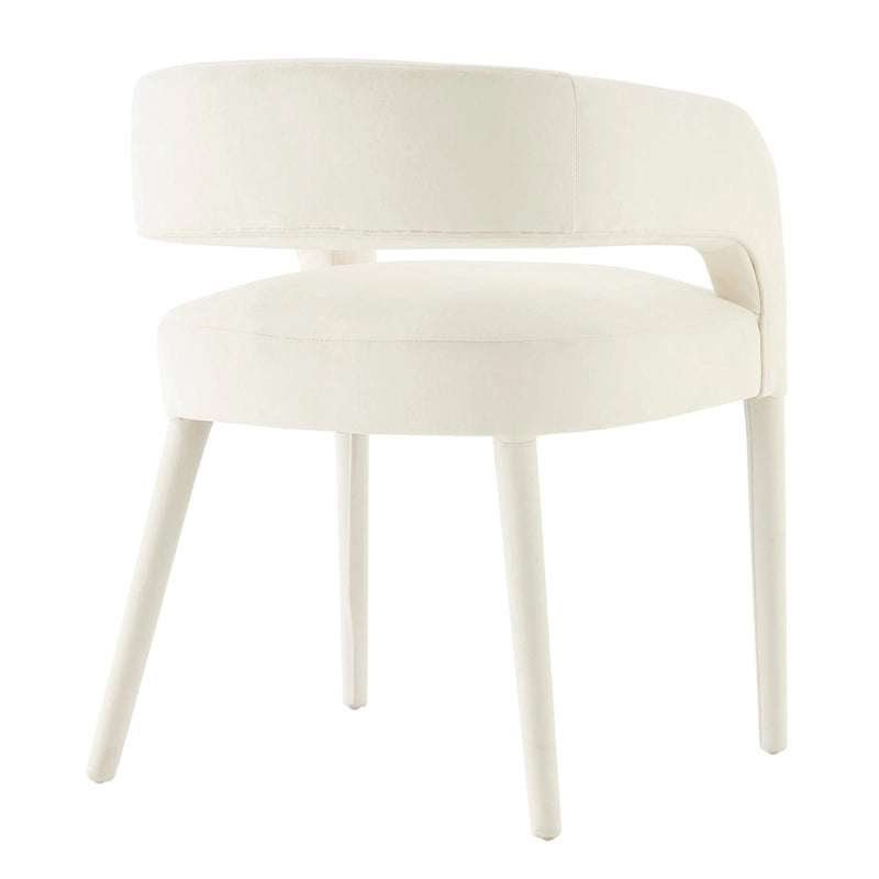 Chaise de salle à manger en velours Lauryn