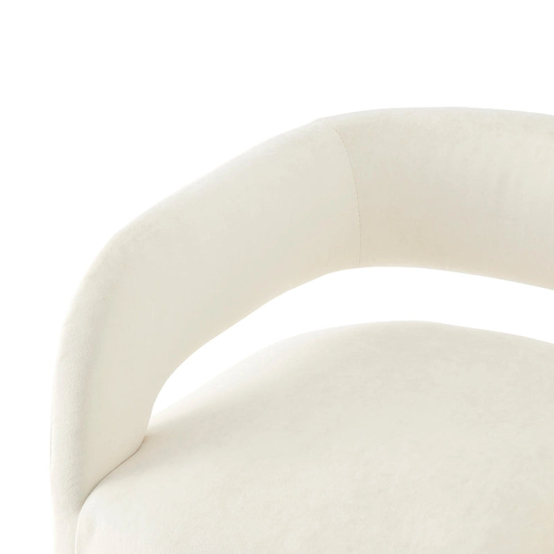 Chaise de salle à manger en velours Lauryn