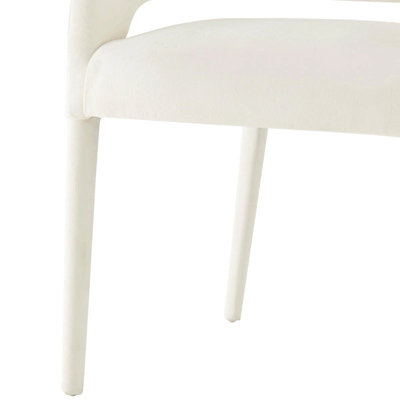 Chaise de salle à manger en velours Lauryn