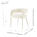 Chaise de salle à manger en velours Lauryn