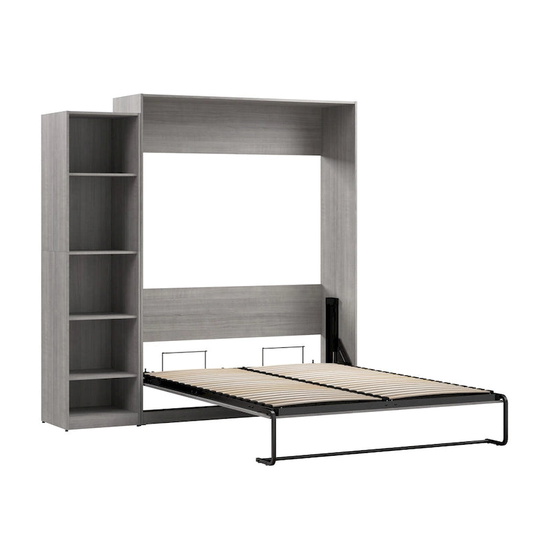 Lit escamotable Claremont Queen avec organisateur de garde-robe (85 po de largeur) par Bestar
