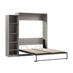 Lit escamotable Claremont Queen avec organisateur de garde-robe (85 po de largeur) par Bestar