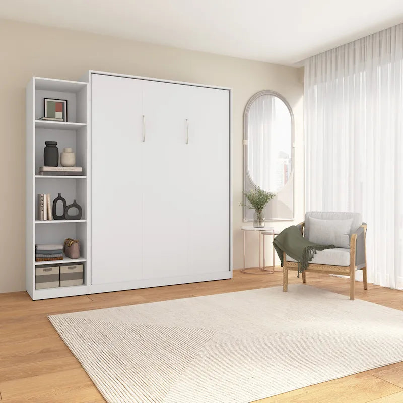 Lit escamotable Claremont Queen avec organisateur de garde-robe (85 po de largeur) par Bestar