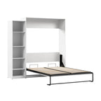 Lit escamotable Claremont Queen avec organisateur de garde-robe (85 po de largeur) par Bestar