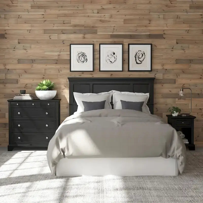 Ensemble de lit, de chevet et de commode 3 pièces Bedford Queen/Full par Homestyles
