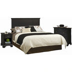 Ensemble de lit, de chevet et de commode 3 pièces Bedford Queen/Full par Homestyles