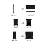 Ensemble de lit, de chevet et de commode 3 pièces Bedford Queen/Full par Homestyles