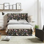 Lit en métal rembourré avec housse lavable traditionnelle Louise par HULALA HOME