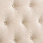 Tête de lit à panneaux bombés en tissu capitonné CorLiving Calera – Lit simple