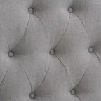 Tête de lit à panneaux bombés en tissu capitonné CorLiving Calera – Lit simple