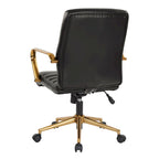 Chaise Baldwin mi-dossier en similicuir