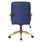 Chaise Baldwin mi-dossier en similicuir
