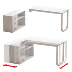 55.1L 41.3P Bureau d'angle de direction Timechee Poste de travail informatique