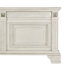 Ensemble de chambre à coucher en bois parchemin vieilli Roundhill Furniture Renova, lit à panneaux, commode, miroir, table de chevet