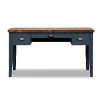Bridgevine Home Nantucket Bureau de 53 pouces, Aucun assemblage requis, Fini Bleu Denim et Whisky