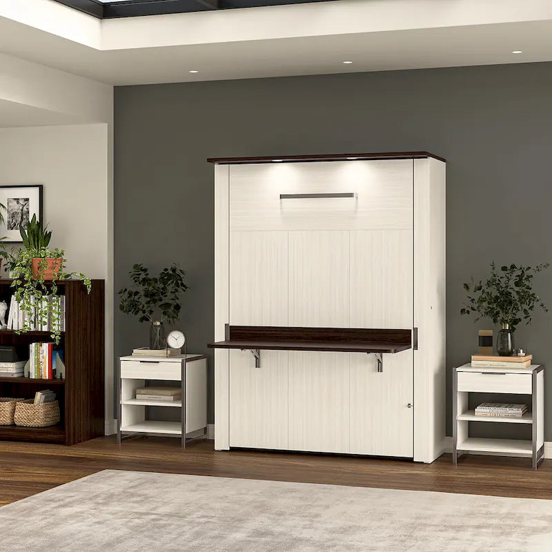 Lit escamotable complet Lumina 61W avec bureau de Bestar