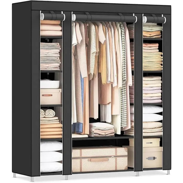 Armoire portable pour chambre à coucher - 11,81P x 46L x 63,78H