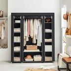 Armoire portable pour chambre à coucher - 11,81P x 46L x 63,78H