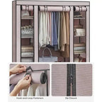 Armoire portable pour chambre à coucher - 11,81P x 46L x 63,78H