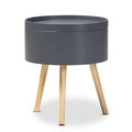  Jessen Mid-Century Modern Wood End Table with Removable Top