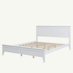 Lit plateforme Queen en bois massif