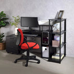 Bureau d'ordinateur en bois avec tiroir à clavier