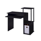 Bureau d'ordinateur en bois avec tiroir à clavier