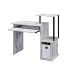 Bureau d'ordinateur en bois avec tiroir à clavier