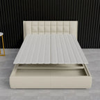 0,75 support de matelas vertical standard lattes de bois avec housse.