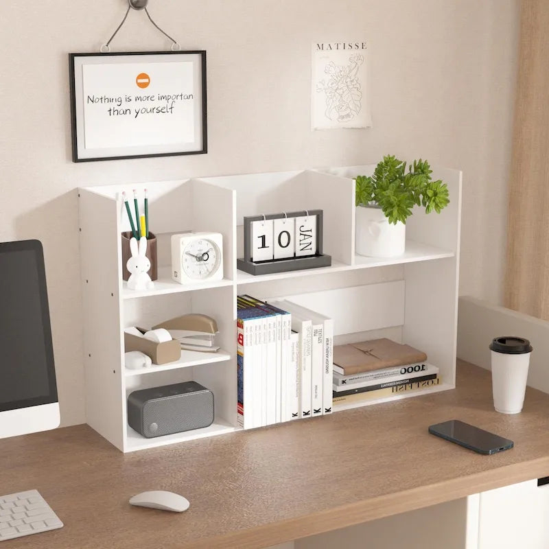 Étagère de rangement de bureau multi-compartiments pour la maison et la salle de bain