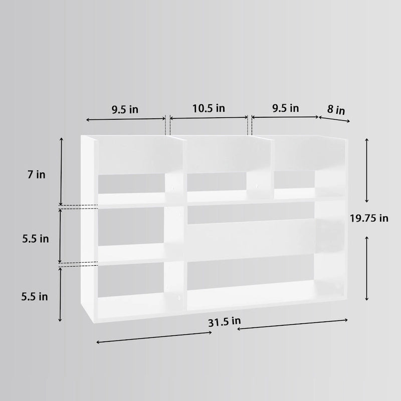 Étagère de rangement de bureau multi-compartiments pour la maison et la salle de bain