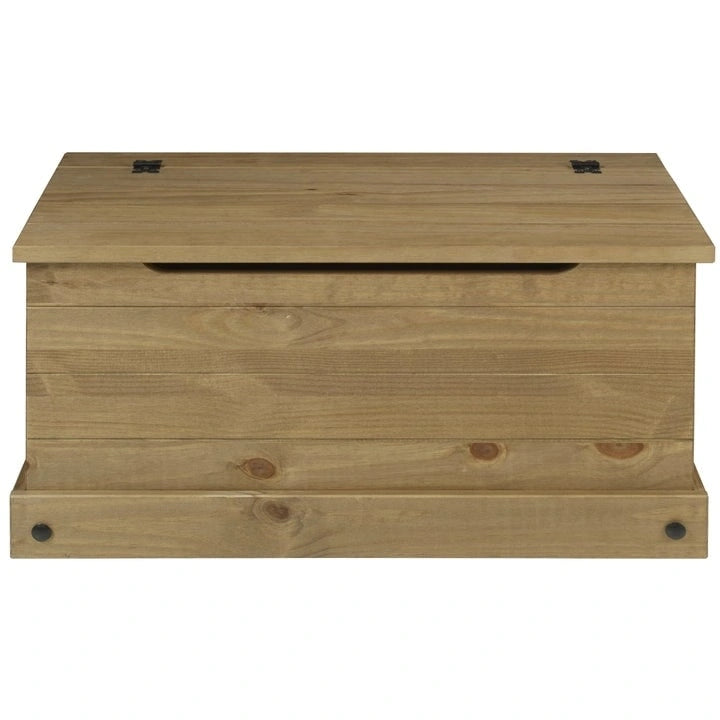 Coffre de rangement en bois pouf Corona
