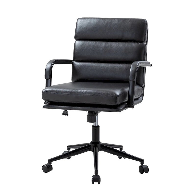 Fauteuil en similicuir moderne Task avec blocage de l'inclinaison et inclinaison centrale par