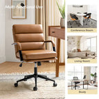 Fauteuil en similicuir moderne Task avec blocage de l'inclinaison et inclinaison centrale par