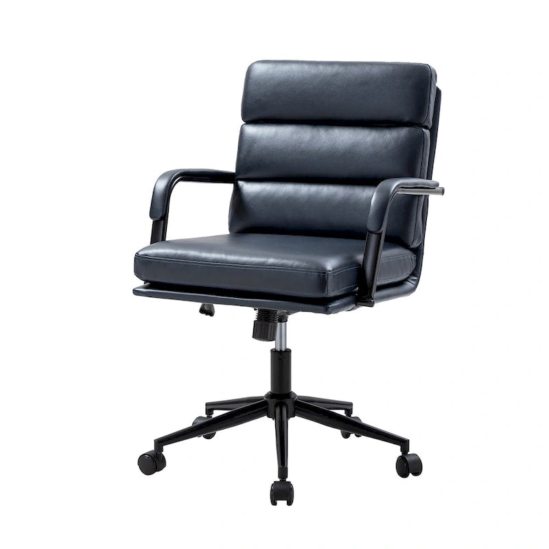 Fauteuil en similicuir moderne Task avec blocage de l'inclinaison et inclinaison centrale par