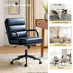 Fauteuil en similicuir moderne Task avec blocage de l'inclinaison et inclinaison centrale par