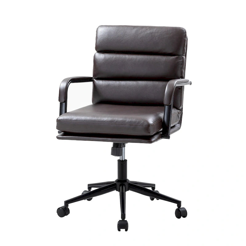 Fauteuil en similicuir moderne Task avec blocage de l'inclinaison et inclinaison centrale par