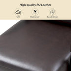 Fauteuil en similicuir moderne Task avec blocage de l'inclinaison et inclinaison centrale par